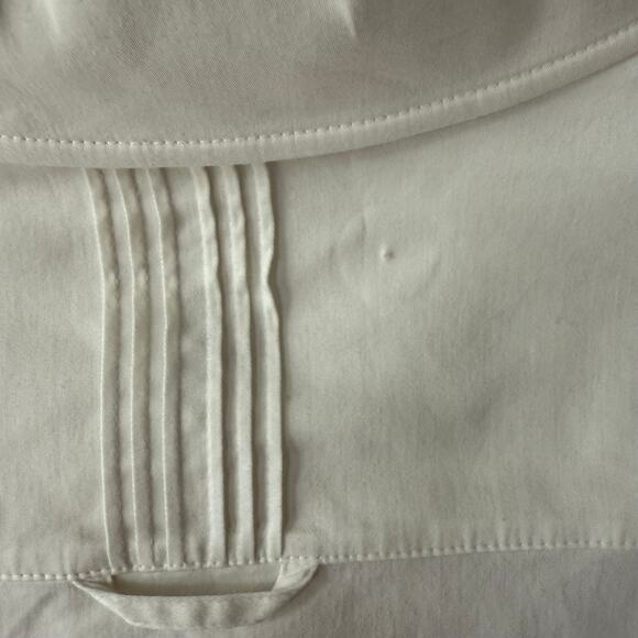 S. John’s Sport white Pintuck white Buttondown shirt size XL Fitted or size L - Picture 10 of 13